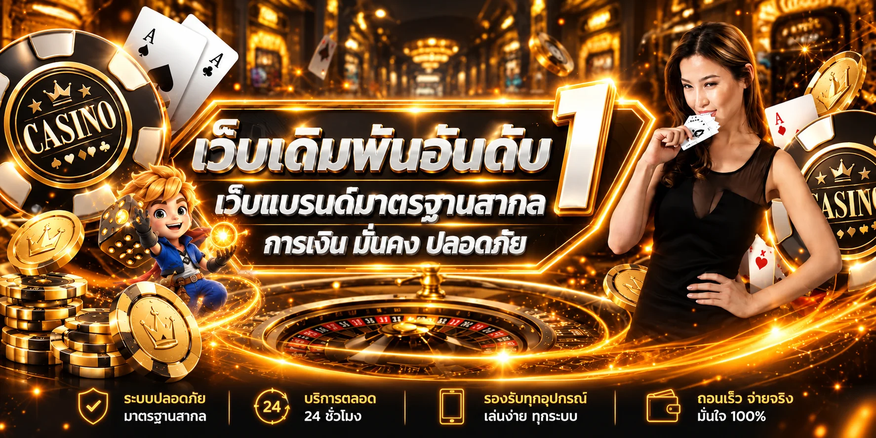แบนเนอร์มาตรฐานและความปลอดภัยของ 66Casino